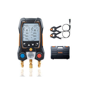 testo 550s Basic Kit Smart digital manifold fixed cable clamp temp probes