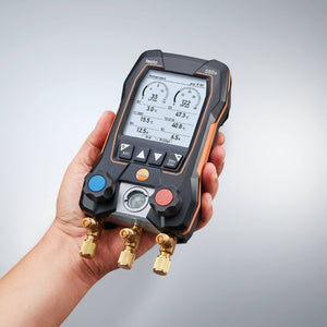 testo 550s Smart Kit Smart digital manifold with wireless clamp temp probes and hose filling set