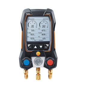 testo 550s Smart Kit Smart digital manifold with wireless clamp temp probes and hose filling set