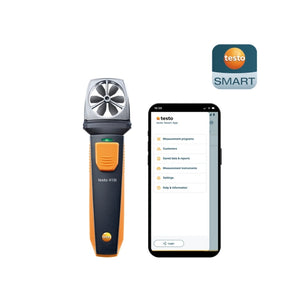 Testo 410i – Vane Anemometer with Smartphone Operation