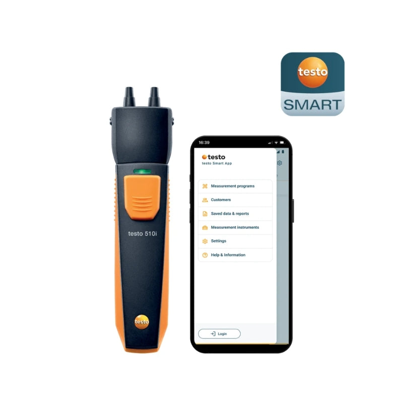 Testo 510i – Differential Pressure Measuring Instrument