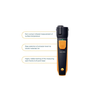 Testo 805i – Infrared Thermometer with Smartphone Operation