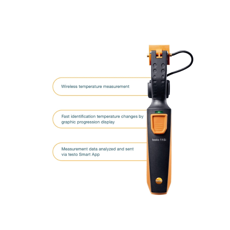 Testo 115i – Clamp Thermometer with Smartphone Operation