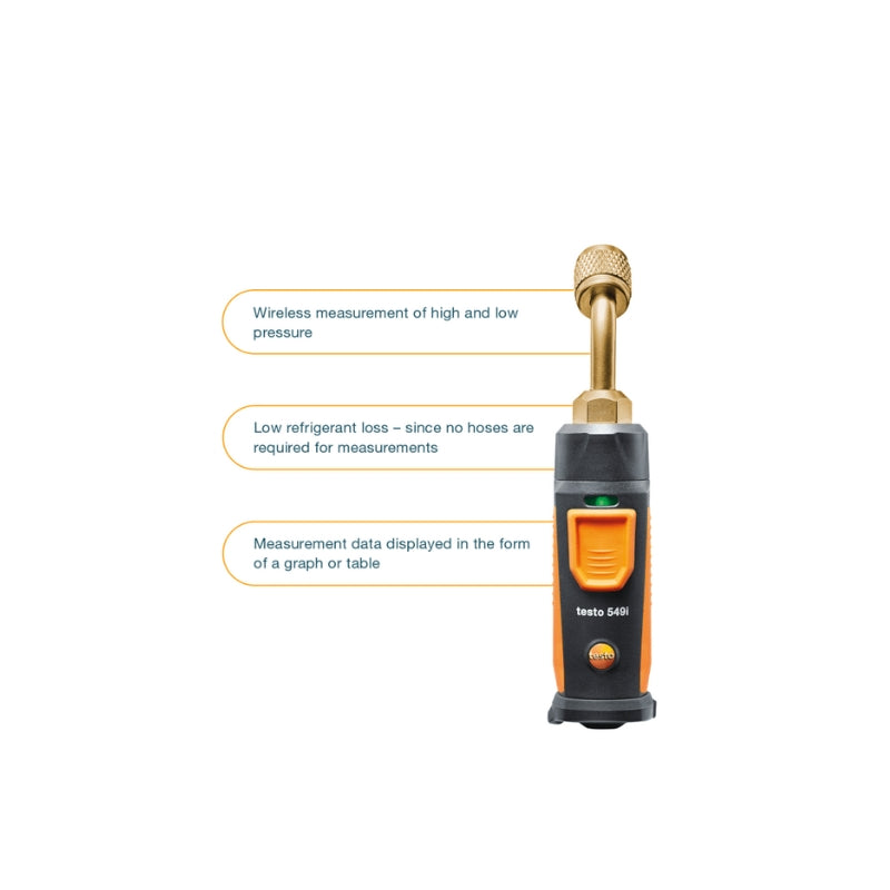 Testo 549i – High-Pressure Gauge with Smartphone Operation