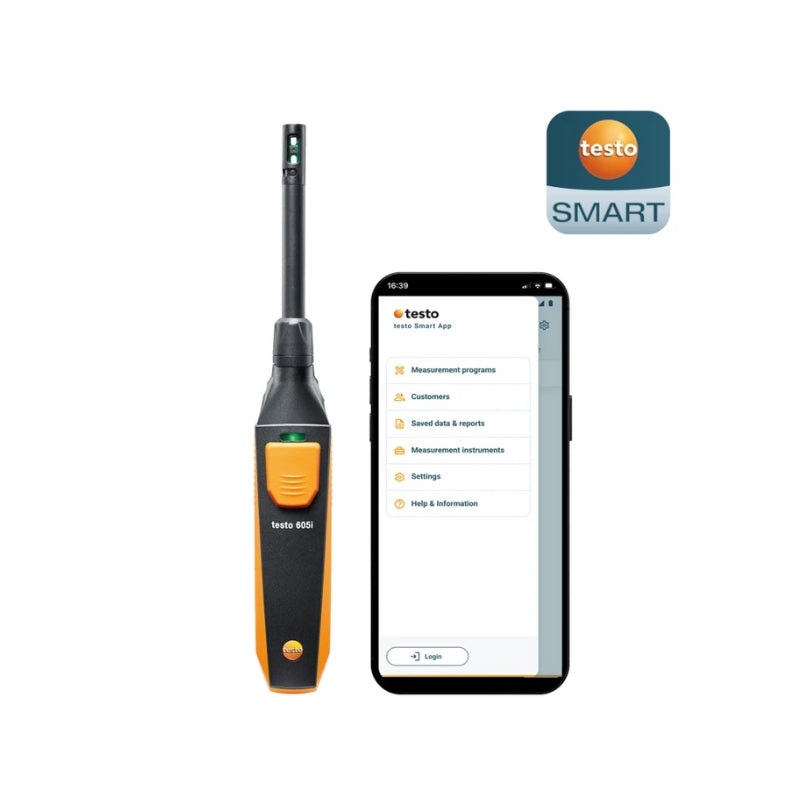 Testo 605i – Thermohygrometer with Smartphone Operation