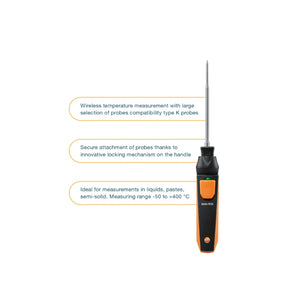 Testo 915i – Thermometer with Immersion/Penetration Probe