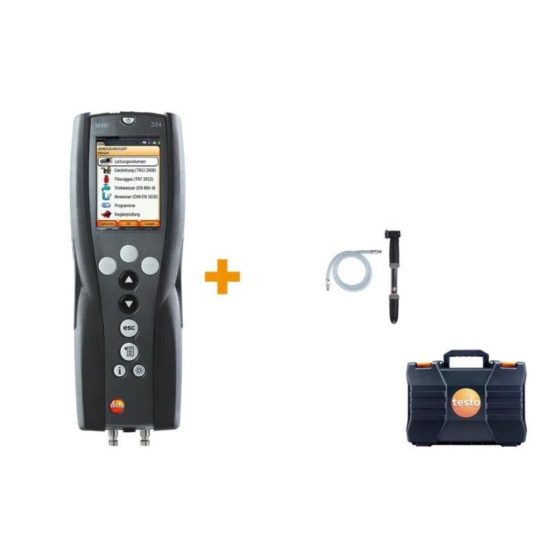 Testo 324 Basic Set – Pressure and Leakage Measuring Instrument