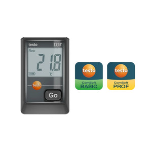 Testo 174 T – Mini Temperature Data Logger with USB-C and PC Software (Black)