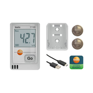 Testo 174 H – Mini Data Logger for Temperature and Humidity with USB-C and PC Software