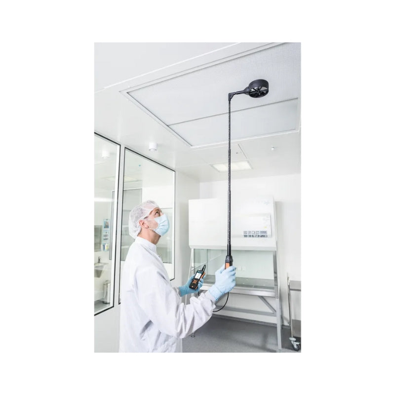 Testo High-Precision Vane Probe (Ø 100 mm, Digital, Wired) – Including Temperature Sensor