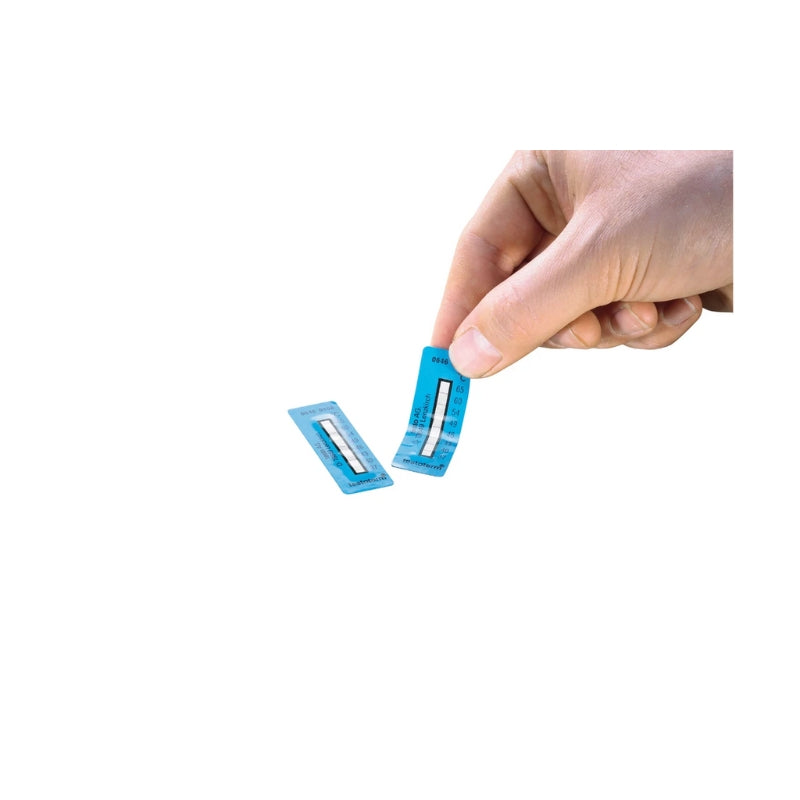 Testoterm Self-Adhesive Temperature Measurement Strips – +37 °C to +65 °C 0646 0108