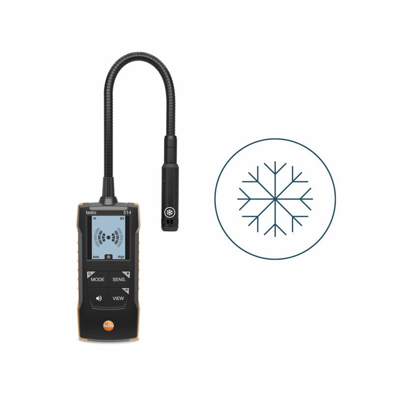 Testo 514 Refrigerant Leak Detector with Flexible Probe