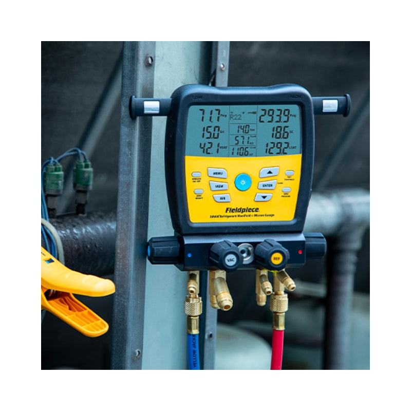 Fieldpiece SM482VINT 4-Valve Digital Manifold with built in Data Logging