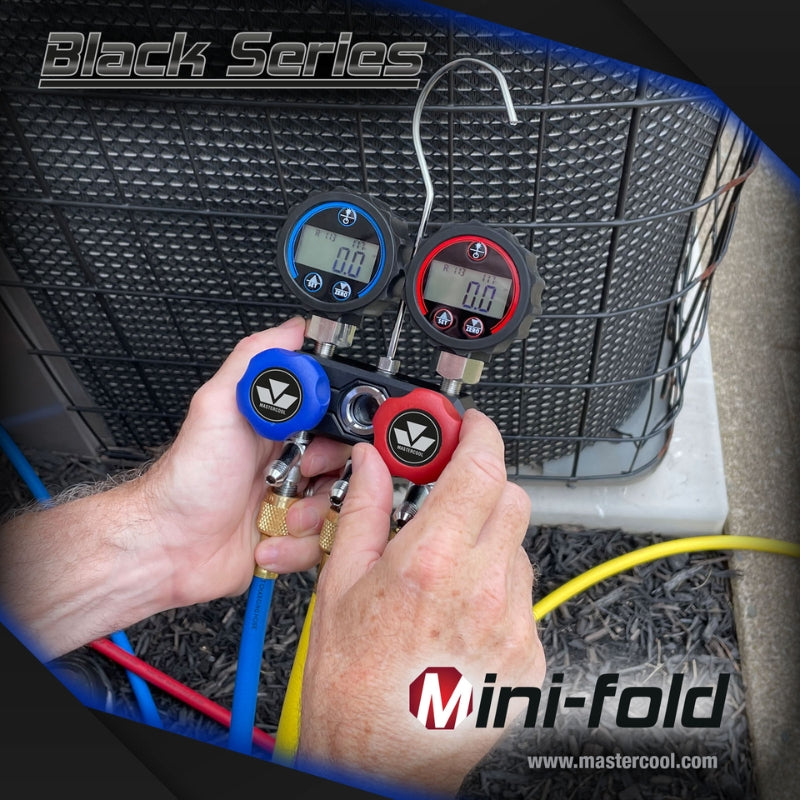 Mastercool Mini-Fold Compact 2-way Digital Aluminum Manifold 94103