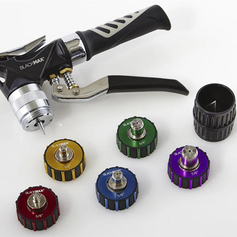 CPS BlackMax® Hydraulic Tube Expander Kit with 5 Heads from 3/8&quot; to 7/8&quot; BTLH5E