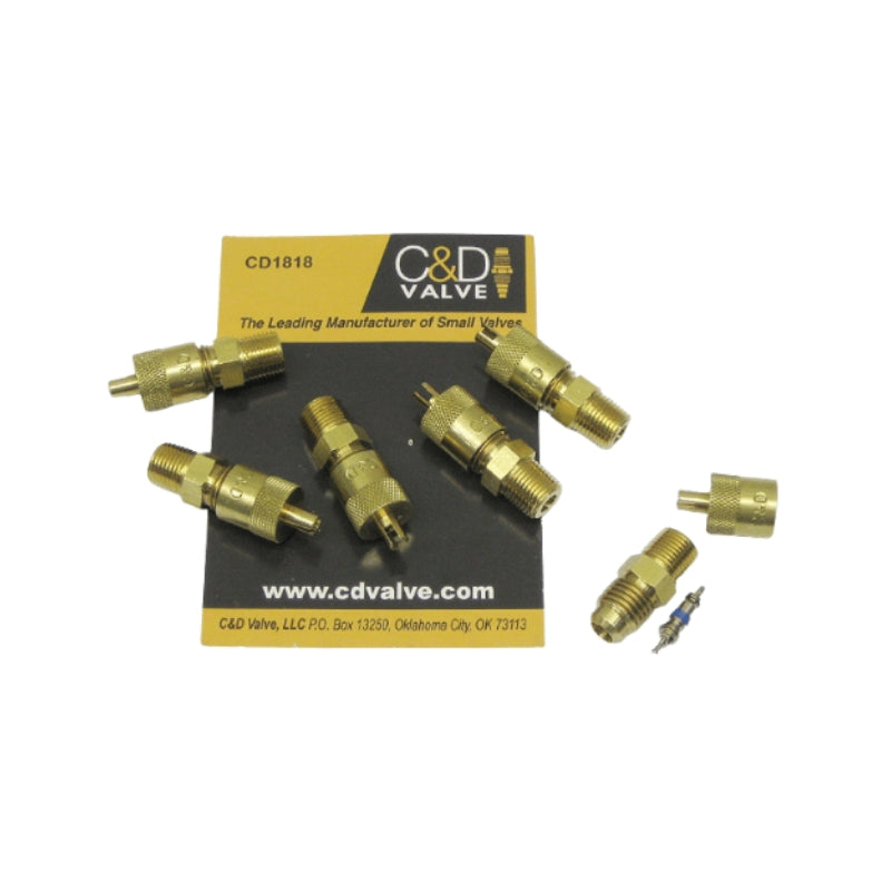 C&amp;D CD1818 1/4 Male to 1/8 Female Adaptor Pack of 6