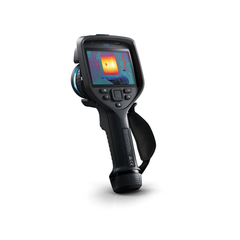 FLIRE86 Thermal imaging camera with a white background