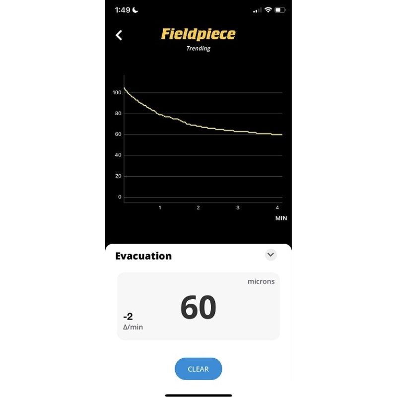 Fieldpiece MG44 Vacuum Gauge Wireless Probe with LCD