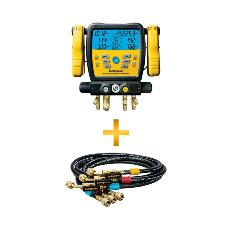 Fieldpiece SM482VINT 4-Valve Digital Manifold with built in Data Logging