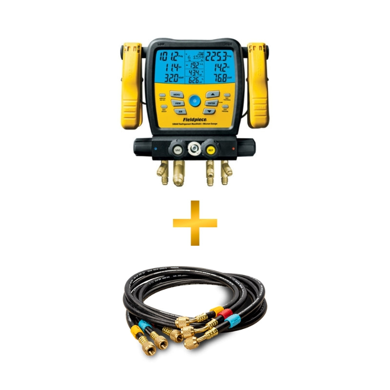 Fieldpiece SM482VINT 4-Valve Digital Manifold with built in Data Logging