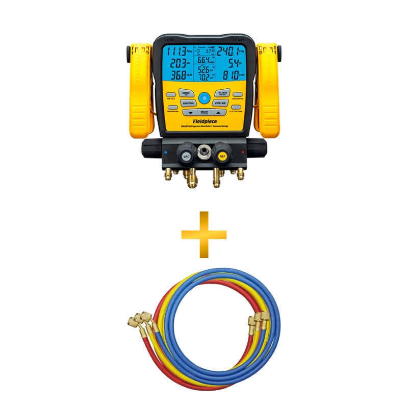 Fieldpiece SM482VINT 4-Valve Digital Manifold with built in Data Logging