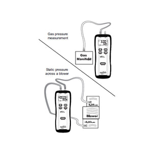 Fieldpiece SDMN5 Dual Port Manometer for Static Air & LPG Pressure