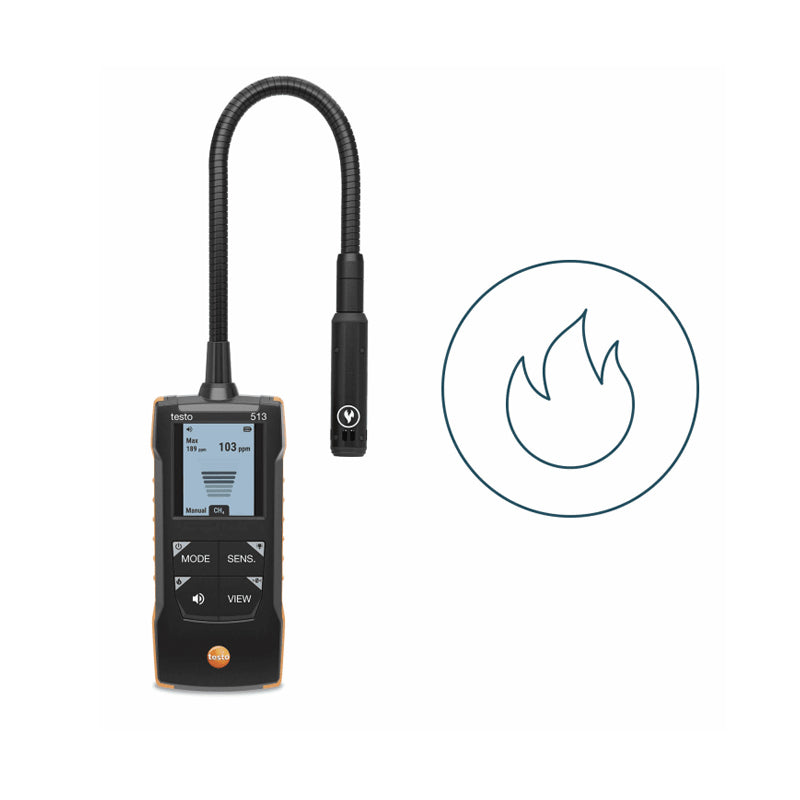 Testo 513 Gas Leak Detector With Flexible Probe