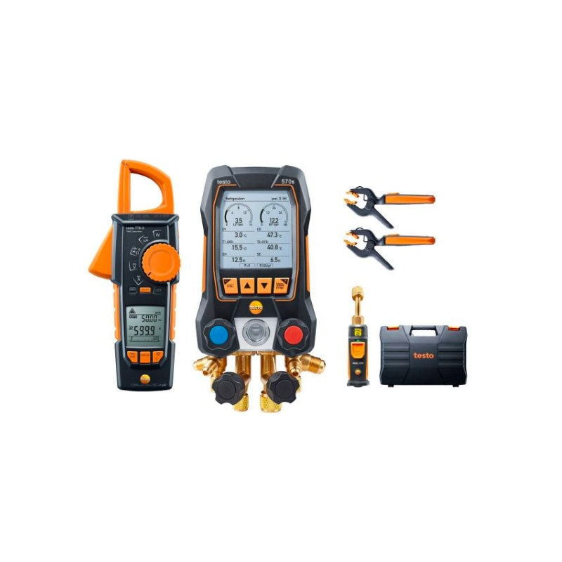 testo 570s Smart Vacuum Kit with clamp meter