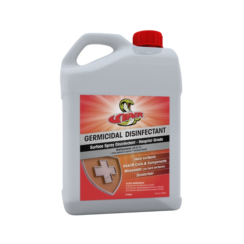 Viper Germicidal Surface Disinfectant Hospital Grade 5L RT8952