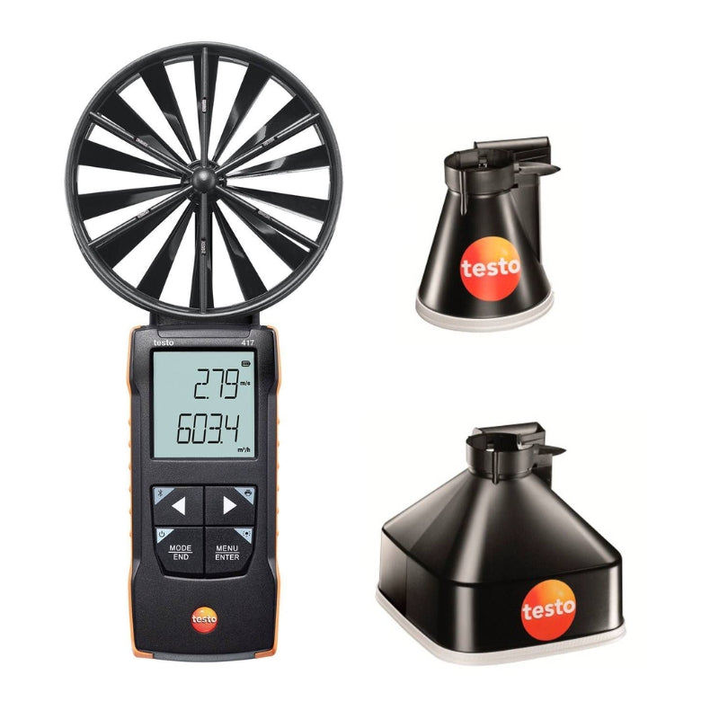 testo 417 Set 1 Digital 100 mm Vane Anemometer