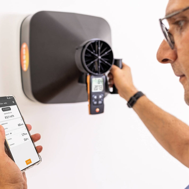 testo 417 Set 1 Digital 100 mm Vane Anemometer