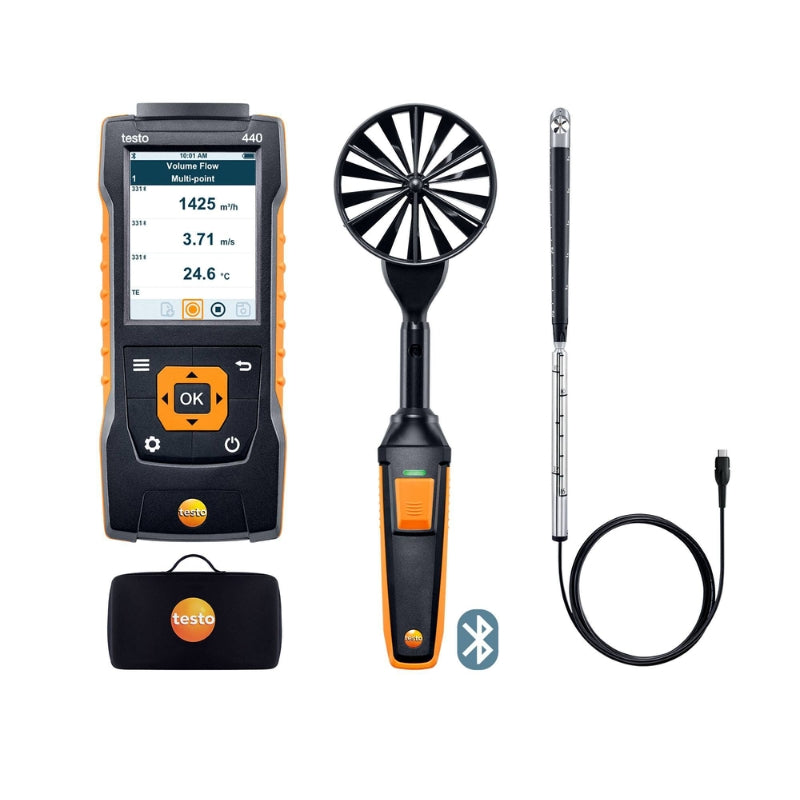 testo 440 Air Flow ComboKit 2 with Bluetooth