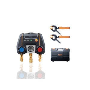 testo 550i Smart Kit digital manifold with wireless clamp temp probes