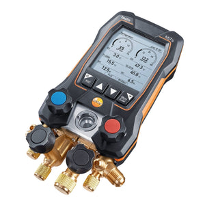 testo 557s Set 1 Smart Vacuum Kit digital manifold with wireless vacuum and clamp temp probes