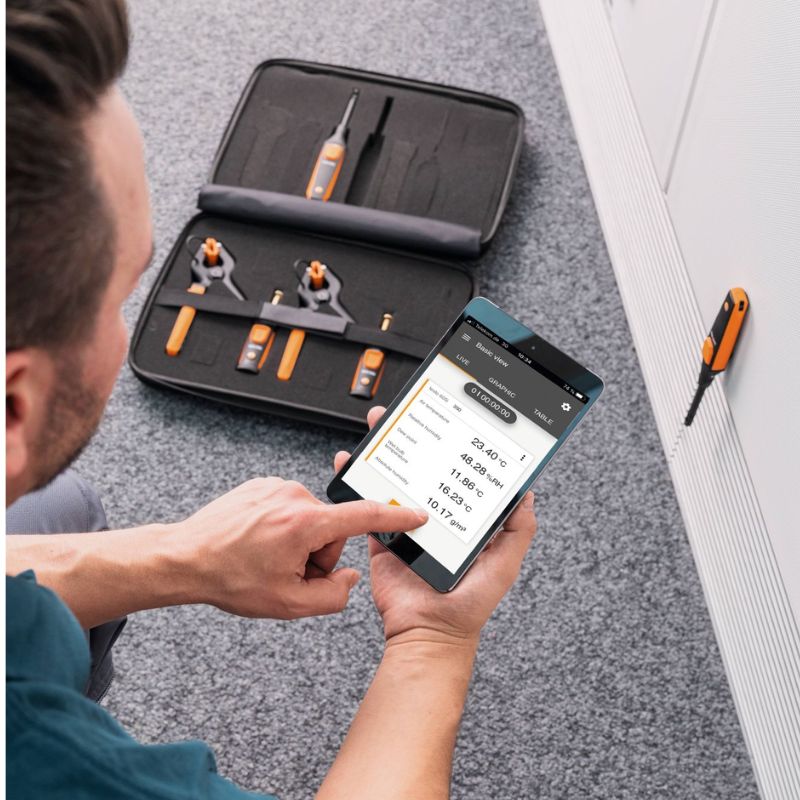 testo Smart Probes AC &amp; refrigeration test kit plus