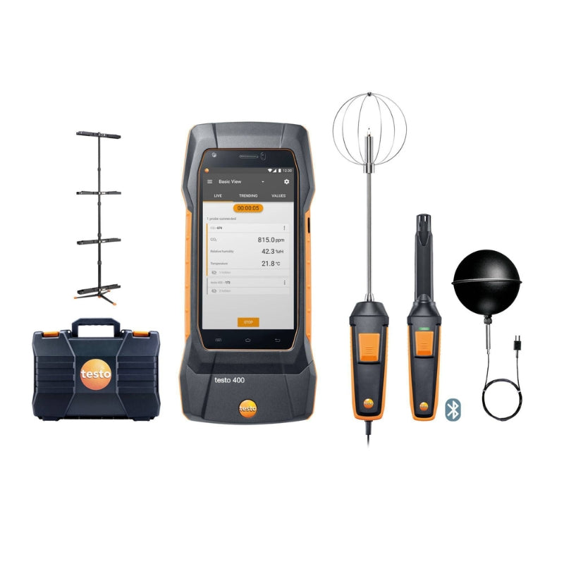 testo 400 IAQ and comfort kit with tripod